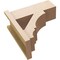 Ekena Millwork 7 1/2-in W x 18-in D x 18-in H Balboa Block Rough Cedar Woodgrain TimberThane Outlooker, Primed Tan OUTUR075X18X18BOA44RCPR - alternate 2